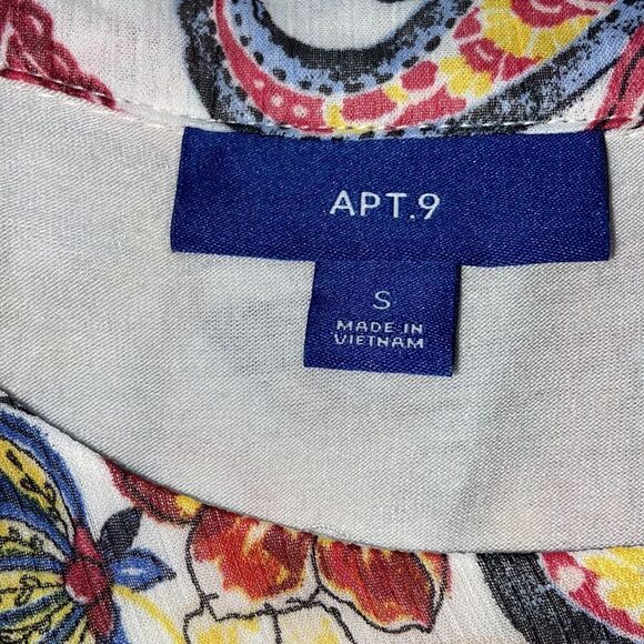 Apt. 9 Floral and Paisley Chiffon Blouse - Picture 7 of 8